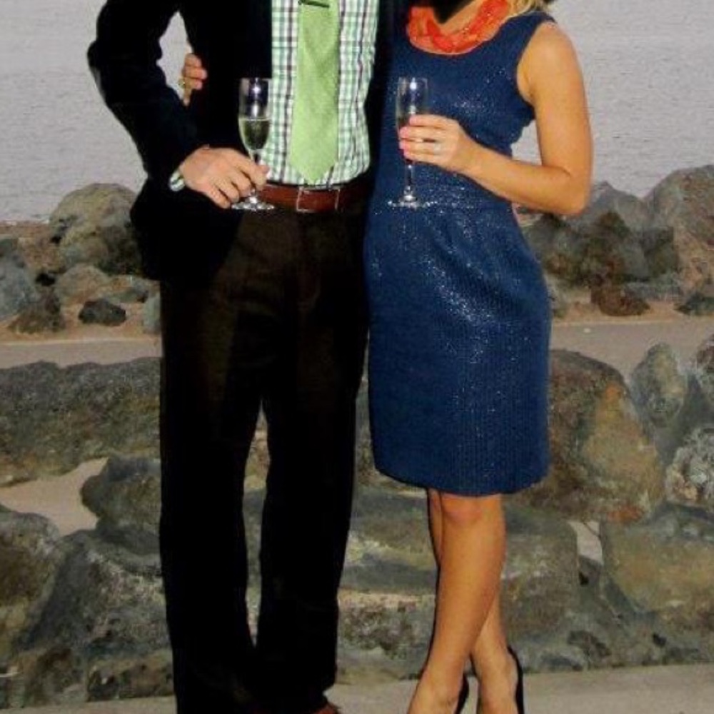 Navy Blue Banana Republic Dress